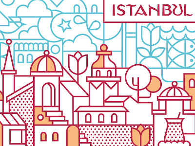 Istanbul, Turkey design icon illustration istanbul turk turkey turkish typography ui ux vector vector illustration