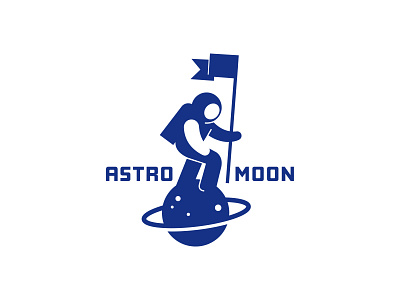Astronaut astronaut design icon illustration logo space vector vector illustration