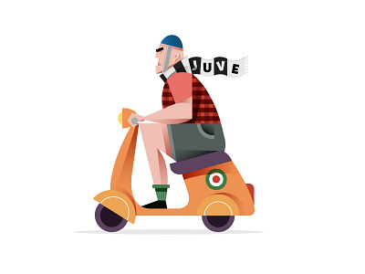 Vespa design icon illustration italy juve juventus soccer vector vector illustration vespa