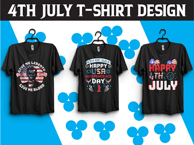4Th July T-shirt design 4th july t shirt illustration new t shirt trending t shirt typho typography vector