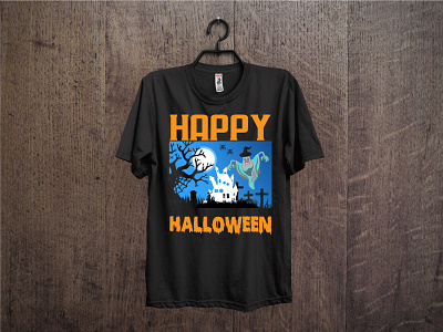 Happy halloween t-shirt design