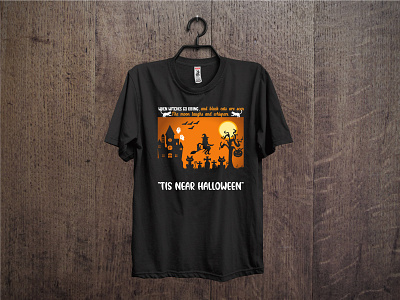Tis near halloween t-shirt design best halloween