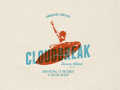 Cloudbreak, Tavura Island Fiji brand branding design graphic design logo surfing