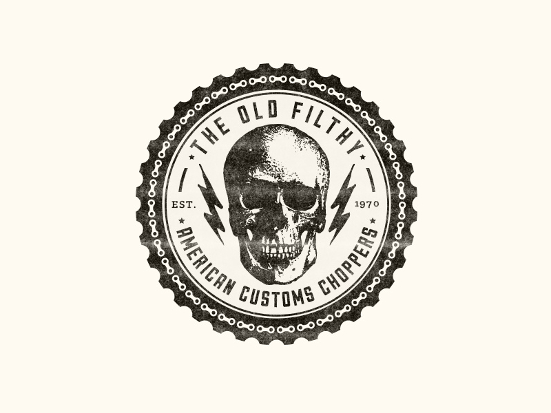 The Old Filthy - American Customs Choppers by Rolando S. Pí on Dribbble