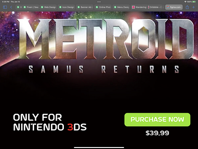 Metroid Samus Returns Website Redesign