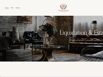 Client Project - Cross Road Vintage & Antique design squarespace website