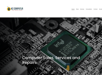 Client Project - KC Computer design redesign squarespace website