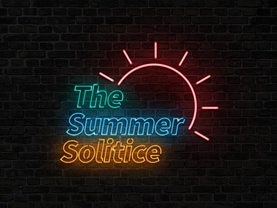 The Summer neon sign