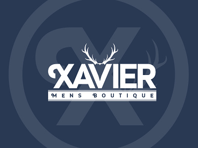 Xavier Mens Boutique Logo boutique fashion hipster logo logo design mens scandinavian vector