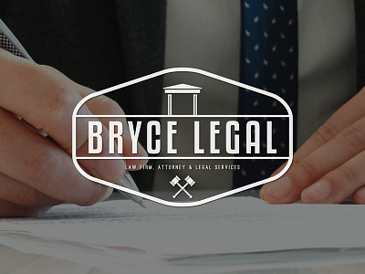 Bryce Legal Logo - Law Firm Attorney & Legal Services attorney court design firm legal logo logo designer minimal para services