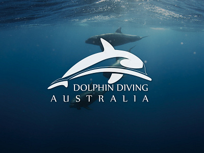 Dolphin Diving Australia Logo adventure aqautic australia diving dolphin logo logo design marine ocean snorkel underwater