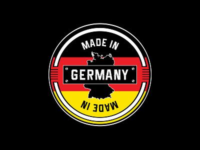Made In Germany german germany in label made made in germany map packaging round sticker