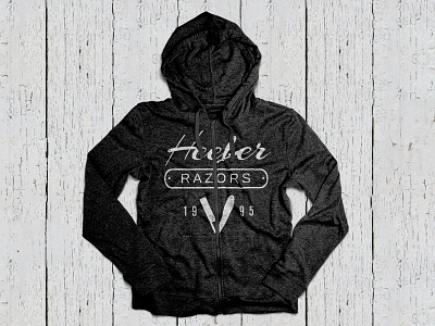 Hipster Heeler Razors Hoodie Print Design