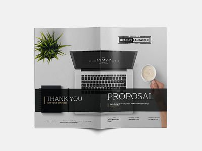 Website Development Project Proposal Cover a4 business corporate cover creative designer development document freelancer portrait proposal website