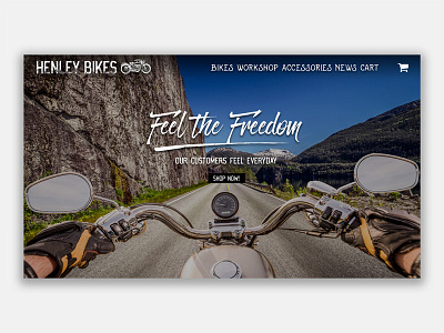 Daily UI #003 - Landing Page Motorcycle Bikes Sales & Service bike daily daily ui header hero landing motorbike motorcycle page ui ux website