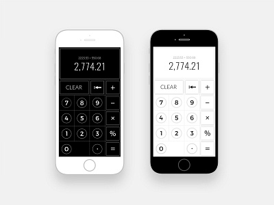 Daily UI #004 Calculator - Minimal Material Design Sty calculator calcutation clean dailyui flat google material material design minimal minimalism ui ux