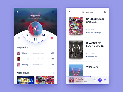 Music Player music，app，ui，maroon