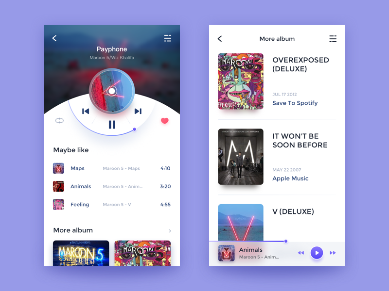 Music Player by Lomkid on Dribbble