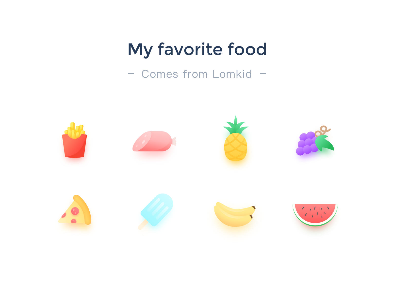 My Favorite Food by Lomkid on Dribbble