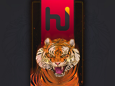 Tiger Card Illustration - Self Branding