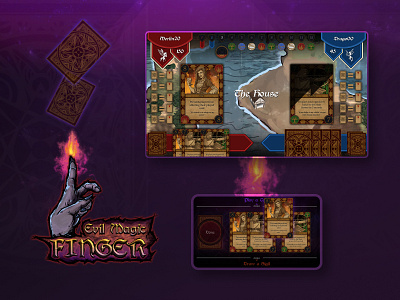 Evil Magic Finger Multi-Screen Game UI