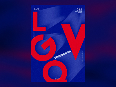 04 14-poster lvgq、poster、红色、蓝色、蓝红、英文、字体、logo