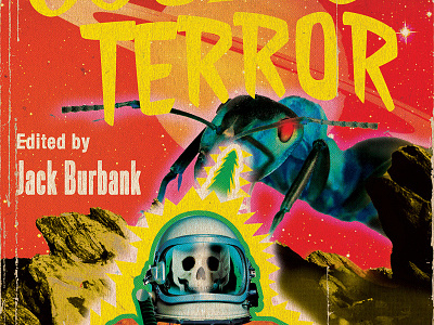 Cosmic terror Pulp Cover design digital art illustration photoshop