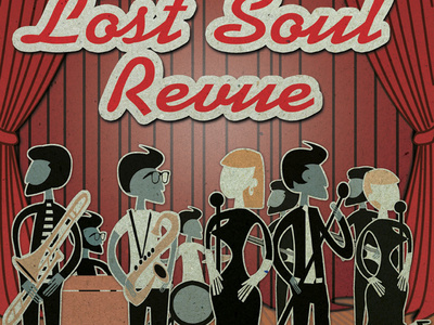 Lost Soul Revue Concert Poster concert poster lost soul revue nomad bar