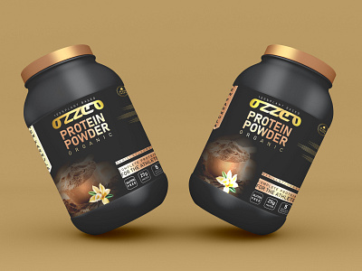 Protein Powder adobe illustrator adobe photoshope food supplement label design packaging design product label design