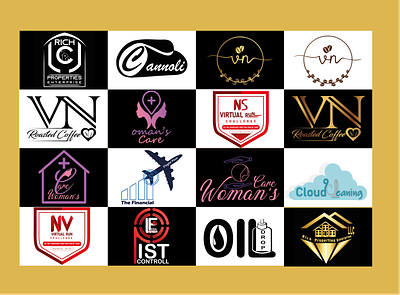 Logos adobe illustrator branding collage graphic design logo portfolio