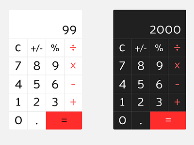 Daily UI 004 - Calculator calculator dailyui ui