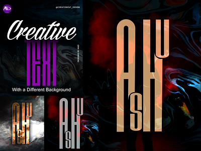 CREATIVE TEXT DESIGN & LOGO TYPE branding graphic design illustration logo photoshop textdesign