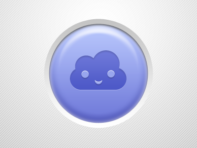 data storage can be fun too button call 2 action cloud smile