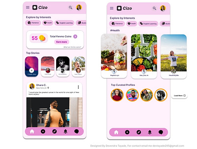 Social media gen-z App UI : Home Screen app app design figma flutter homescreen mobileapp socialmedia typography ui