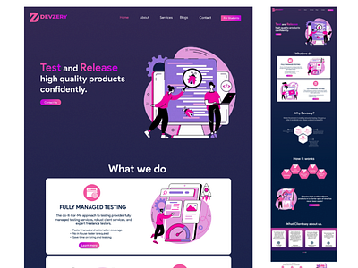 Website landing page animation app design figma homescreen illustration logo ui