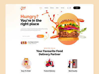 Food Delivery Landing Page