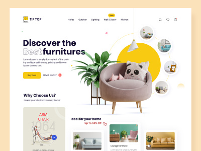 Furniture - Website e commerce e commerce design furniture furniture landing page furniture website landing page website design