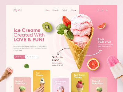 Ice Cream - Website cake ice ice cream ice cream design ice cream website sweet
