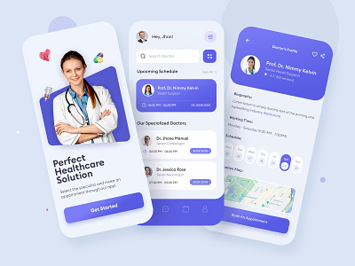 Health Care App design doctor app doctor appointment health app healthcare hospital app medical app mobile app ui ui design