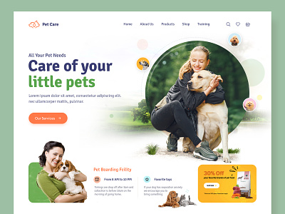 Pet Care Landing Page