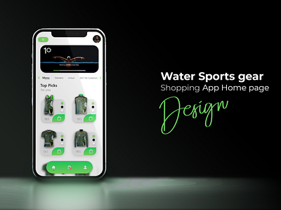 Waters Sports Gear Shopping App Concept