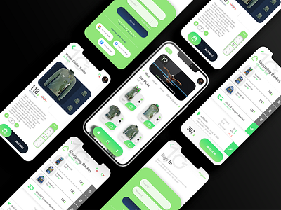 Water Sports Gear Shopping App andriod app clean design ecommerce fresh graphic design green ios layout modern sports ui