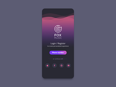 Sign up page android app design blackmonkey dailyui ios log in minimalism mobile design music music app music app design sign in signup ui uidesign work from home