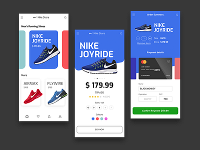 Product Checkout blackmonkey checkout checkout page credit card checkout dailyui ecommerce ios nike online payment online store payment product design product page shopping app
