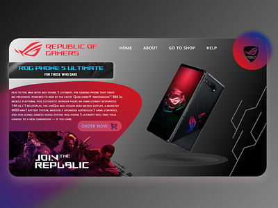 Asus ROG Phone 5 3d branding graphic design logo motion graphics