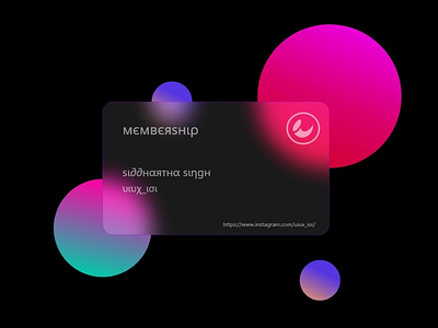 Membership Card 3d animation branding graphic design logo motion graphics