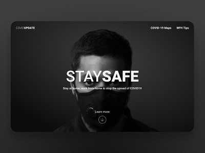 Stay Safe stayhome ui ux web