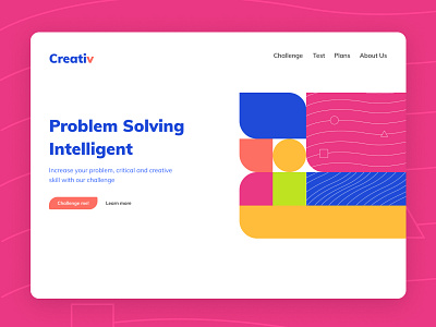 Thinking Challenge Website creative design ui ux web