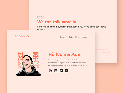 Portfolio Website branding illustration typography ui web