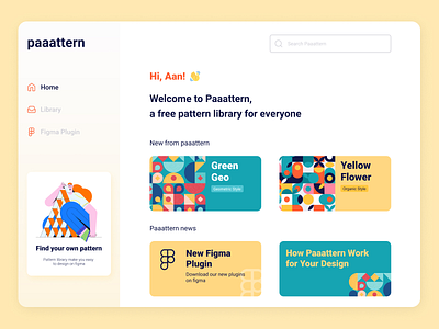 Paaattern Library Dashboard app branding design ui ux web